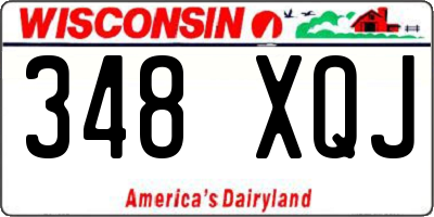 WI license plate 348XQJ