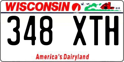 WI license plate 348XTH