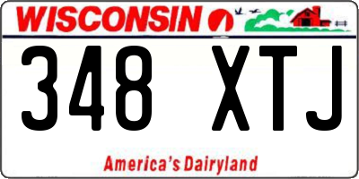 WI license plate 348XTJ