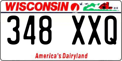 WI license plate 348XXQ