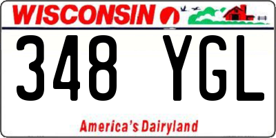 WI license plate 348YGL