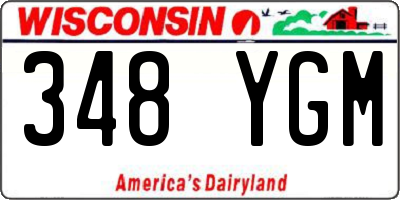 WI license plate 348YGM