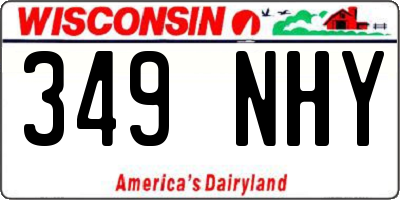 WI license plate 349NHY