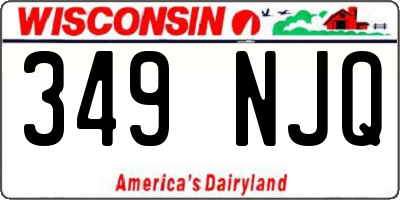 WI license plate 349NJQ
