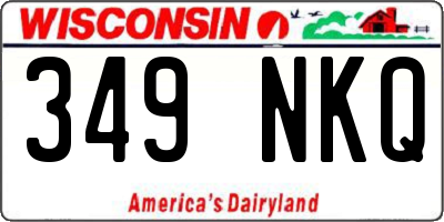 WI license plate 349NKQ