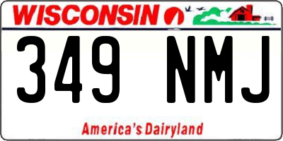 WI license plate 349NMJ