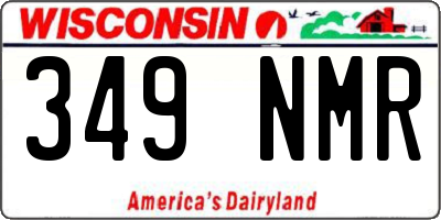 WI license plate 349NMR