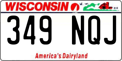 WI license plate 349NQJ