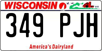 WI license plate 349PJH
