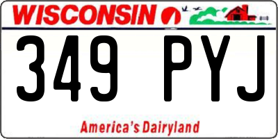 WI license plate 349PYJ