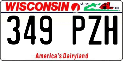 WI license plate 349PZH