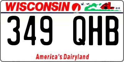 WI license plate 349QHB