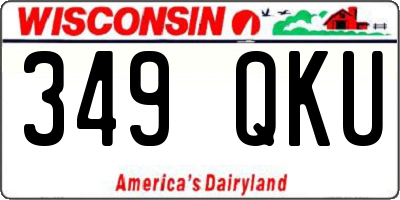 WI license plate 349QKU