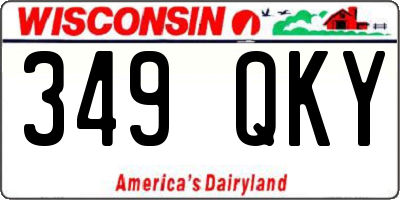 WI license plate 349QKY
