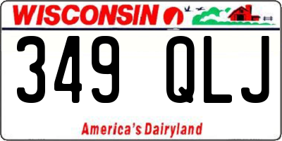 WI license plate 349QLJ
