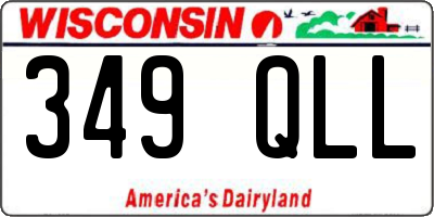 WI license plate 349QLL