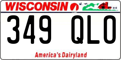 WI license plate 349QLO