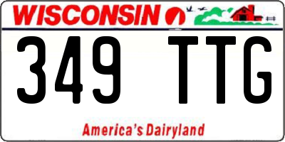 WI license plate 349TTG