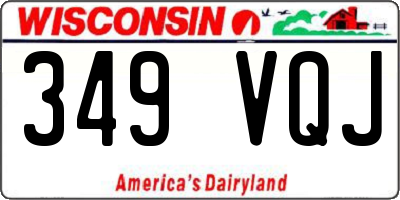 WI license plate 349VQJ