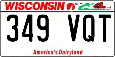 WI license plate 349VQT