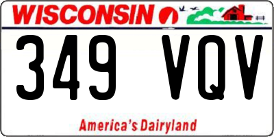 WI license plate 349VQV