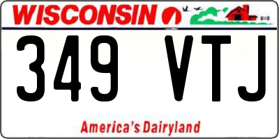 WI license plate 349VTJ