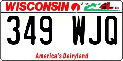 WI license plate 349WJQ