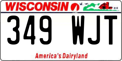 WI license plate 349WJT