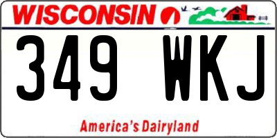 WI license plate 349WKJ