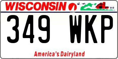 WI license plate 349WKP
