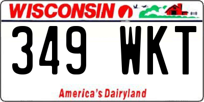 WI license plate 349WKT