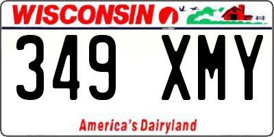 WI license plate 349XMY