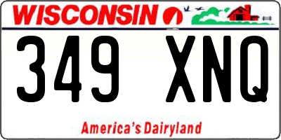 WI license plate 349XNQ