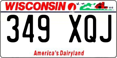 WI license plate 349XQJ
