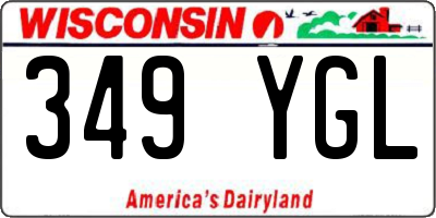 WI license plate 349YGL