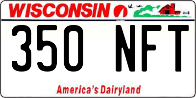 WI license plate 350NFT