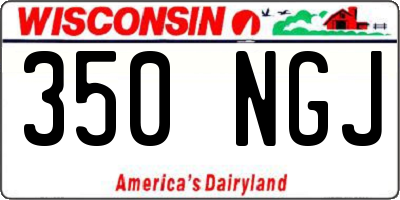 WI license plate 350NGJ