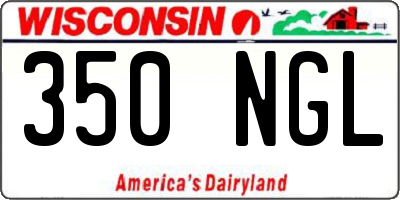 WI license plate 350NGL
