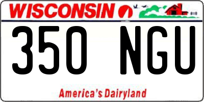 WI license plate 350NGU