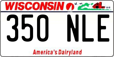 WI license plate 350NLE