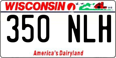 WI license plate 350NLH
