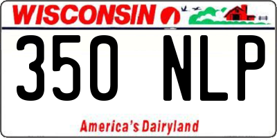 WI license plate 350NLP