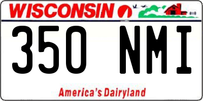 WI license plate 350NMI