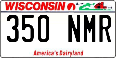 WI license plate 350NMR