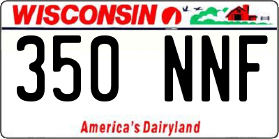 WI license plate 350NNF