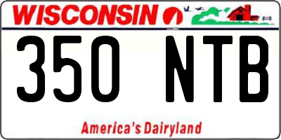 WI license plate 350NTB