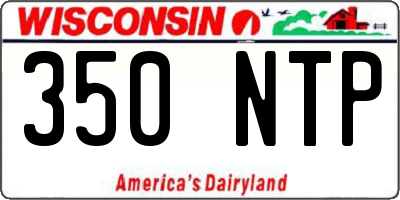 WI license plate 350NTP