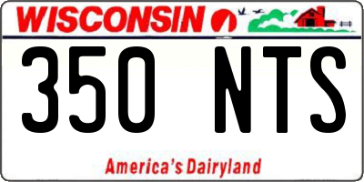 WI license plate 350NTS