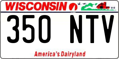 WI license plate 350NTV