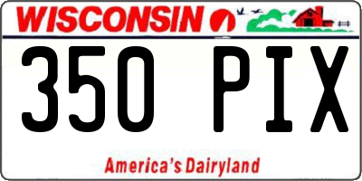 WI license plate 350PIX